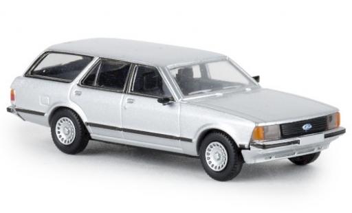 Modelauto Ford Granada Turnier II metallic grijs 1977 TD 1/87 Brekina