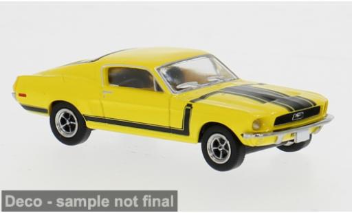 Modelauto Ford Mustang Fastback geel 1968 1/87 Brekina
