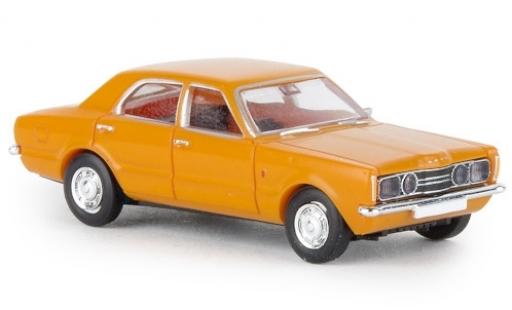 Modelauto Ford Taunus TC1 GT geel 1972 1/87 Brekina