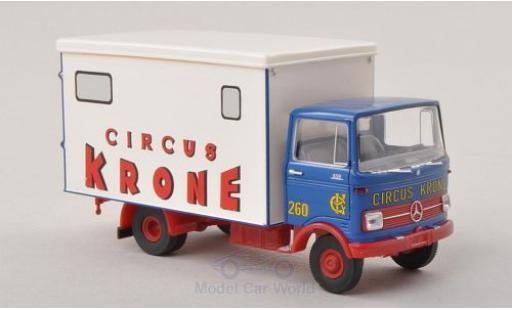 Modelauto Mercedes LP 608 Base blauw/wit Circus Krone 1/87 Brekina