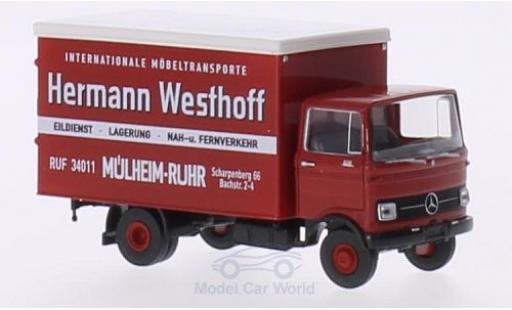 Modelauto Mercedes LP 608 Koffer H.Westhoff M&Atilde;&frac14;hlheim/Ruhr 1/87 Brekina
