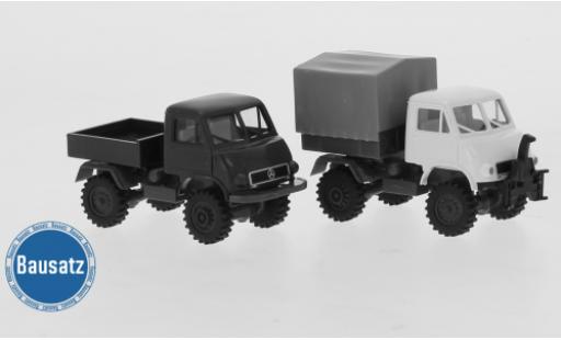 Modelauto Mercedes Unimog 401-404 402 Sortiment zum Bau von 2 Modellen 1950 1/87 Brekina