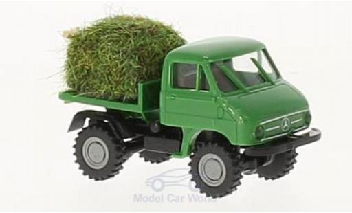 Modelauto Mercedes Unimog 406-425 411 met Heuladung 1/87 Brekina
