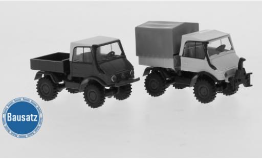 Modelauto Mercedes Unimog 406-425 421 Sortiment zum Bau von 2 Modellen 1960 1/87 Brekina