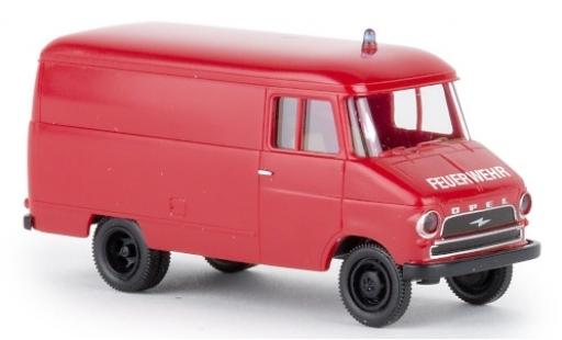 Modelauto Opel Blitz Type A bestelwagen Brandweer 1959 1/87 Brekina