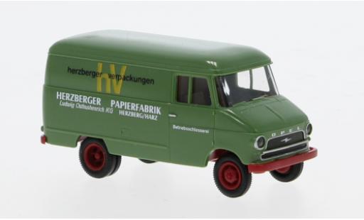 Modelauto Opel Blitz Type A bestelwagen Herzberger Papierfrabrik 1959 1/87 Brekina