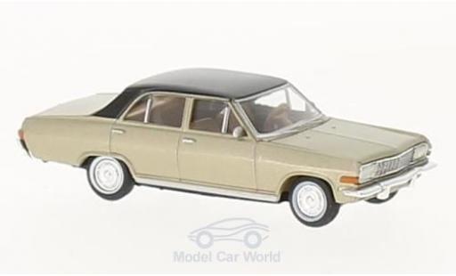 Modelauto Opel Diplomat A Base A V8 metallic beige/zwart 1/87 Brekina
