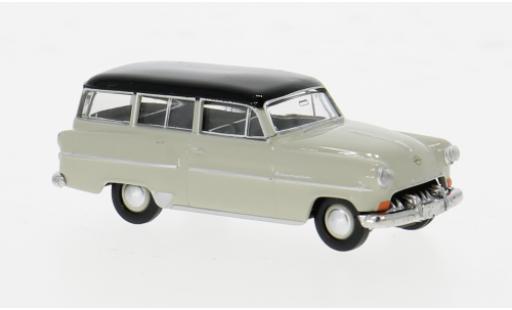Modelauto Opel Olympia Rekord Caravan grijs 1954 1/87 Brekina