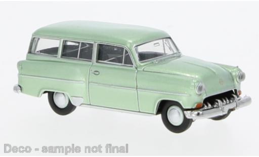 Modelauto Opel Olympia Rekord Caravan metallic groen 1954 1/87 Brekina