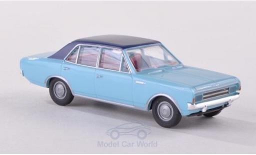 Modelauto Opel Rekord C blauw/blauw 1/87 Brekina