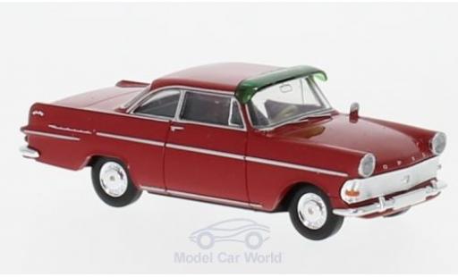 Modelauto Opel Rekord P2 Coupe rood met Sonnenblende 1/87 Brekina