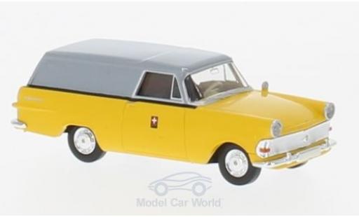 Modelauto Opel Rekord P2 bestelwagen PTT (CH) 1/87 Brekina