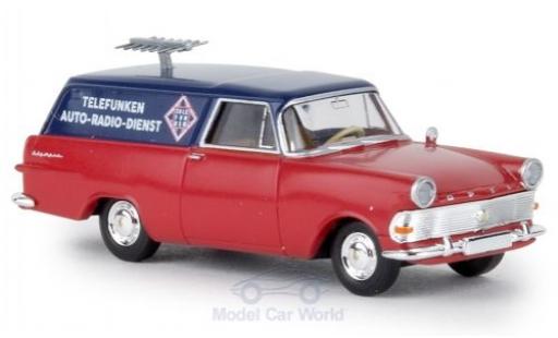 Modelauto Opel Rekord P2 bestelwagen Telefunken Service TD 1/87 Brekina
