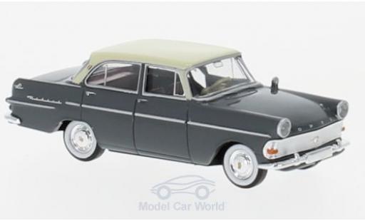 Modelauto Opel Rekord P2 Sedan grijs/beige 1/87 Brekina