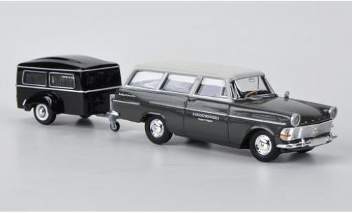 Modelauto Opel Rekord P2 PII avec Westfalia-Bestattungsanh&Atilde;&curren;nger 1/87 Brekina