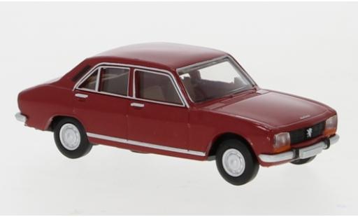 Modelauto Peugeot 504 Berline rood 1961 1/87 Brekina