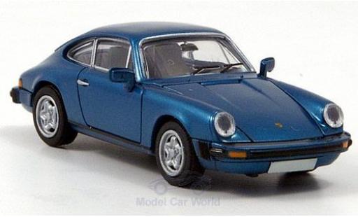 Modelauto Porsche 911 SC Coupe metallic blauw 1/87 Brekina