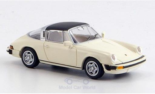 Modelauto Porsche 911 Targa G-Modell abnehmbares dak wit 1/87 Brekina