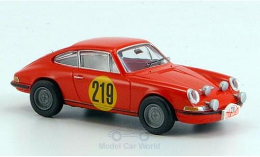 Modelauto Porsche 911 Base No.219 Rally Monte-Carlo 1967 1/87 Brekina