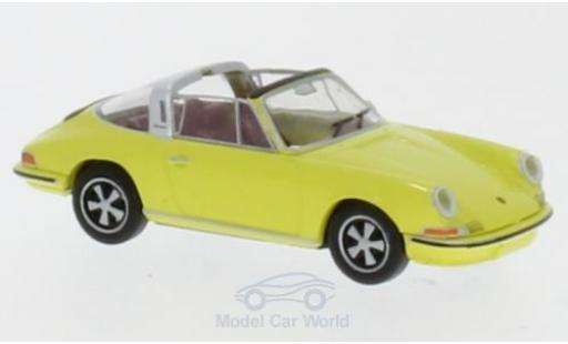 Modelauto Porsche 911 Targa geel 1/87 Brekina
