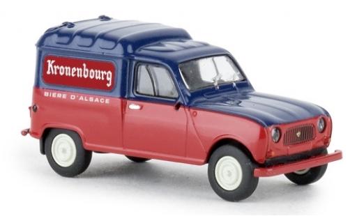 Modelauto Renault 4 Fourgonnette R Bestelbusje Kronenbourg 1961 1/87 Brekina