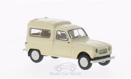 Modelauto Renault 4 Fourgonnette R Bestelbusje met Seitenfenstern beige 1/87 Brekina