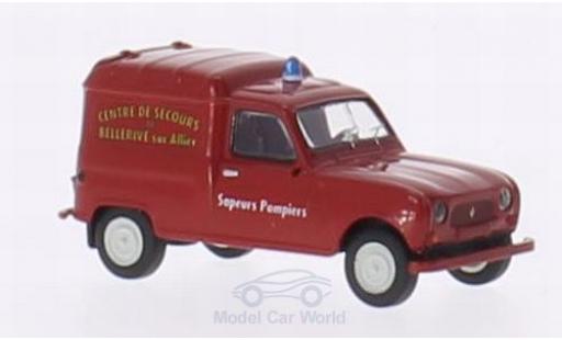 Modelauto Renault 4 Fourgonnette R Bestelbusje Sapeurs Brandweer Bellrive 1/87 Brekina
