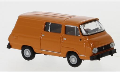 Modelauto Skoda 1203 Halbbus rood 1969 1/87 Brekina
