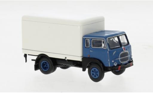 Modelauto Fiat 642 Wagon conteneur Starline blauw/wit 1962 1/87 Brekina