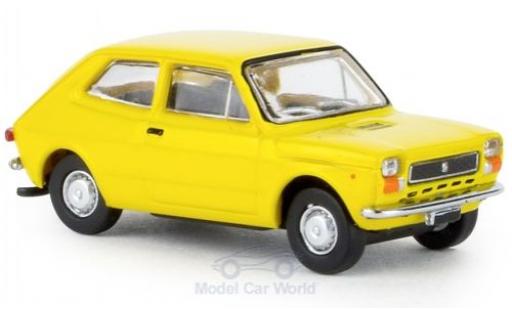 Modelauto Fiat 127 Berlina geel 1971 1/87 Brekina
