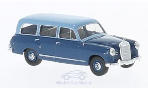 Modelauto Mercedes 180 Kombi Stationwagen blauw/blauw 1/87 Brekina