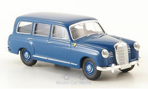 Modelauto Mercedes 180 Kombi Stationwagen (W120) blauw 1955 1/87 Brekina