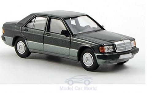 Modelauto Mercedes 190 Base D (W201) metallic groen 1/87 Brekina