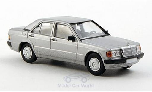 Modelauto Mercedes 190 Base (W201) grijs 1/87 Brekina