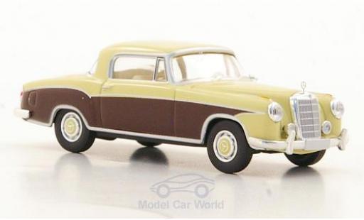 Modelauto Mercedes 220 Coupe S (W180 II) beige/bruin 1/87 Brekina