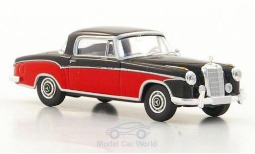Modelauto Mercedes 220 Coupe S (W180 II) zwart/rood 1/87 Brekina