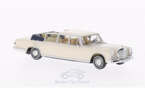 Modelauto Mercedes 600 Landaulet wit kap ge&Atilde;&para;ffnet 1/87 Brekina