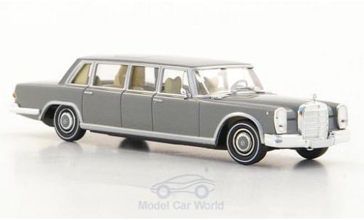 Modelauto Mercedes 600 Pullman (W100) Sedan grijs 1/87 Brekina