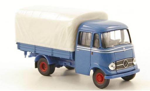 Modelauto Mercedes L319 Base laadbak blauw 1/87 Brekina