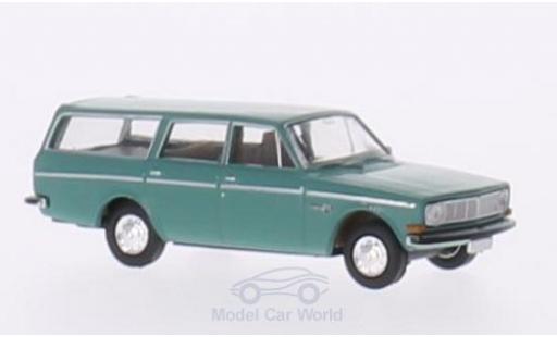 Modelauto Volvo 145 Base Stationwagen turquoise 1/87 Brekina