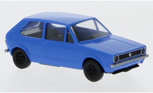 Modelauto Volkswagen Golf Base I blauw 1974 1/87 Brekina