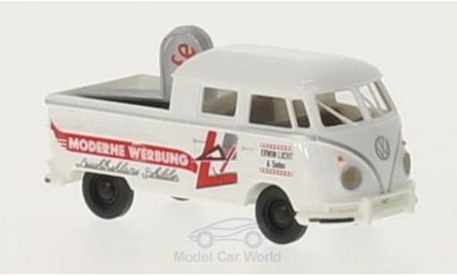 Modelauto Volkswagen T1 B DoKa Moderne Werbung met Ladegut 1/87 Brekina