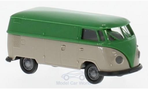 Modelauto Volkswagen T1 B bestelwagen groen/grijs 1/87 Brekina