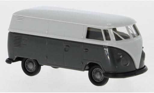 Modelauto Volkswagen T1 B bestelwagen grijs/grijs 1960 Economy 1/87 Brekina