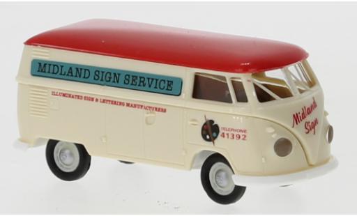 Modelauto Volkswagen T1 B bestelwagen Midland Sign Service 1960 1/87 Brekina