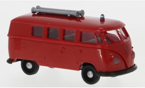 Modelauto Volkswagen T1 B Stationwagen Brandweer 1960 1/87 Brekina
