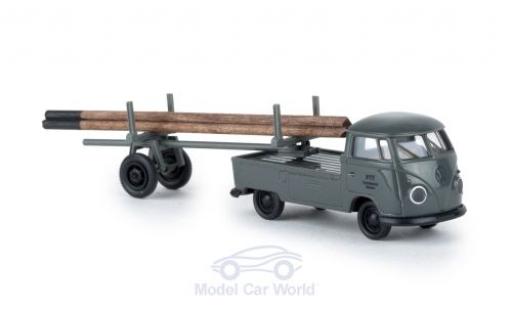 Modelauto Volkswagen T1 B PTT met beladenem Nachl&Atilde;&curren;ufer 1/87 Brekina