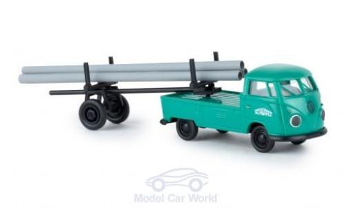 Modelauto Volkswagen T1 B Schwarzbau met beladenem Nachl&Atilde;&curren;ufer 1/87 Brekina