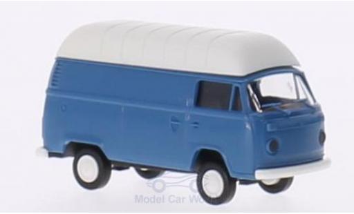 Modelauto Volkswagen T2 Base blauw/wit Hochdak-bestelwagen 1/87 Brekina