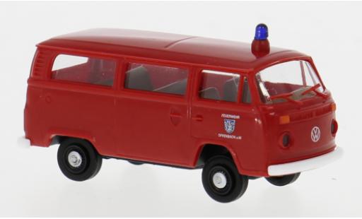 Modelauto Volkswagen T2 B Stationwagen 1973 Brandweer openbach 1/87 Brekina